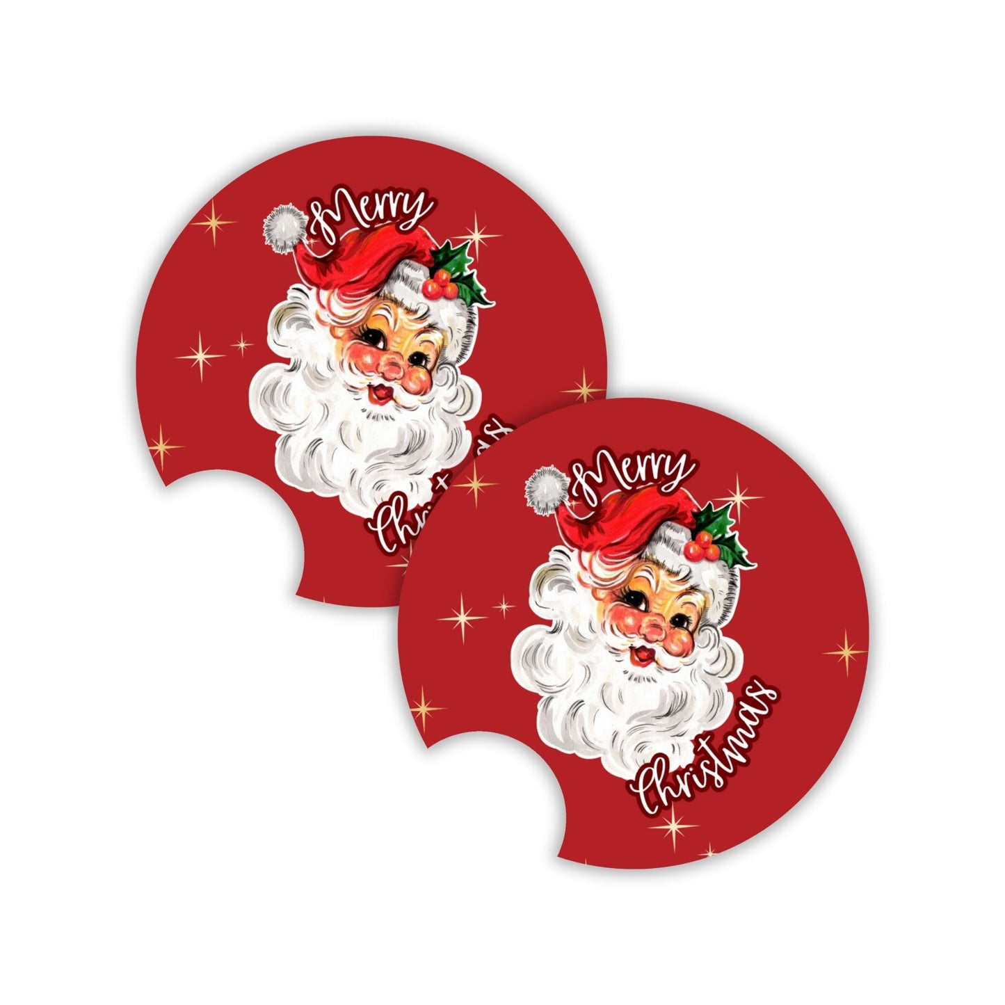 Timeless Santa Car Coasters