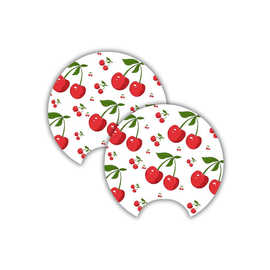 Classic Cherry Car Coasters