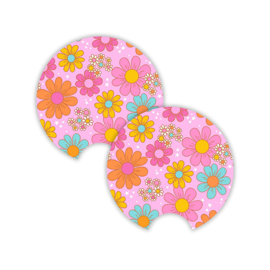 Blooms of Peace Car Coasters