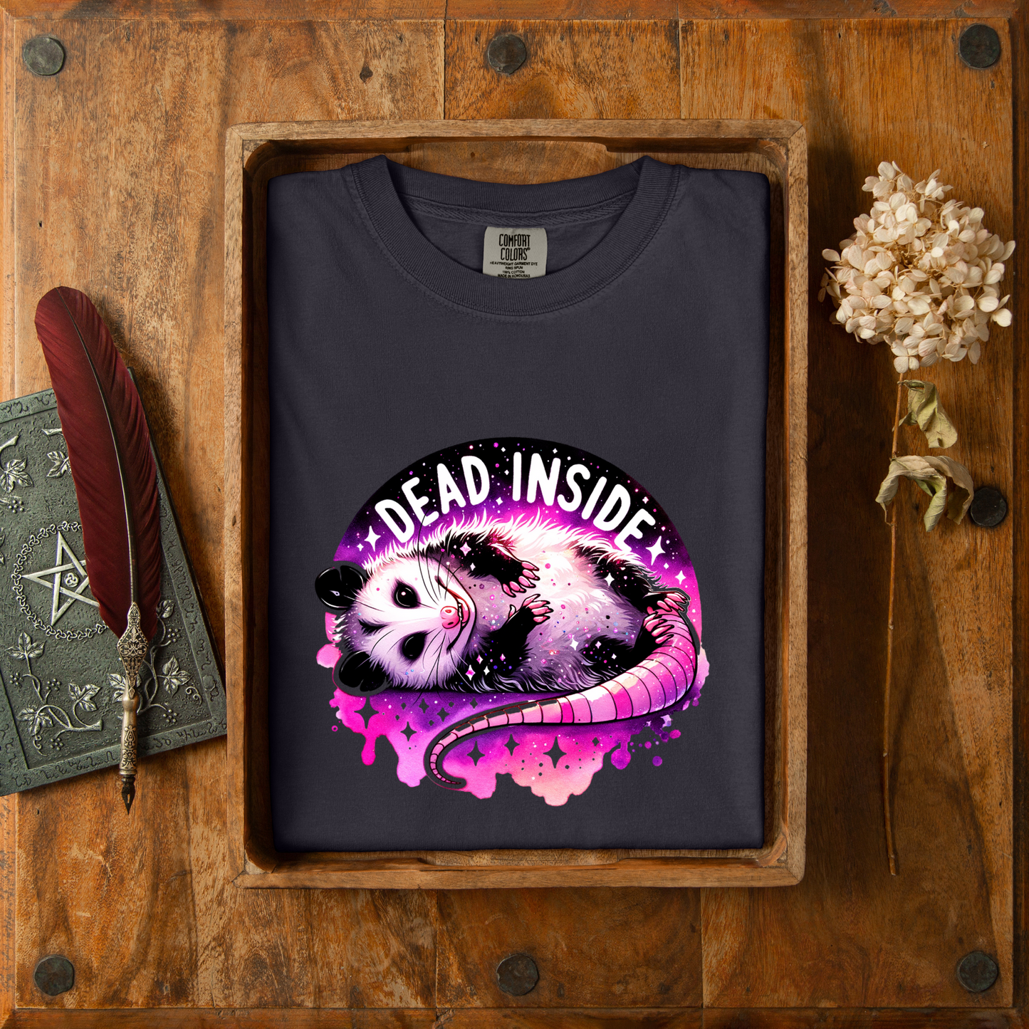 Dead Inside Opossum Tee - NotTodayLuciifer