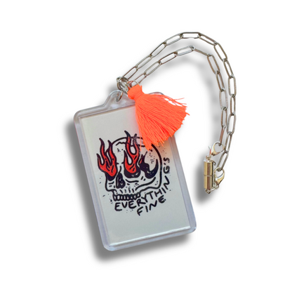 Everything's Fine Car Charm