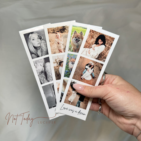 Personalized Polaroid Strip with Custom Text