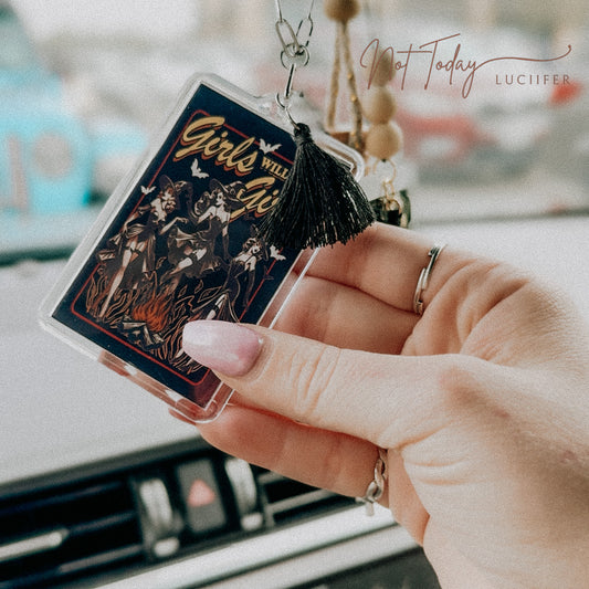 Girls will be Girls Car Charm